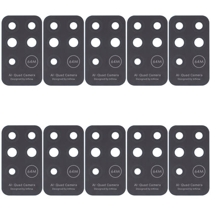 Lentille de caméra arrière 10 pièces, For Infinix Hot 10 Play, For Infinix Hot 10s/Hot 10T, For Infinix Hot 10i/Smart 5 Pro, For Infinix Note 8, For Infinix Note 10, For Infinix Hot 11s, For Infinix Hot 11 Play, For Infinix Zero X/Zero X Pro           ...