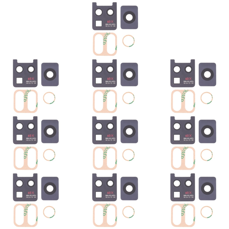 Lentille de caméra arrière 10 pièces, For Infinix Hot 10 Play, For Infinix Hot 10s/Hot 10T, For Infinix Hot 10i/Smart 5 Pro, For Infinix Note 8, For Infinix Note 10, For Infinix Hot 11s, For Infinix Hot 11 Play, For Infinix Zero X/Zero X Pro           ...
