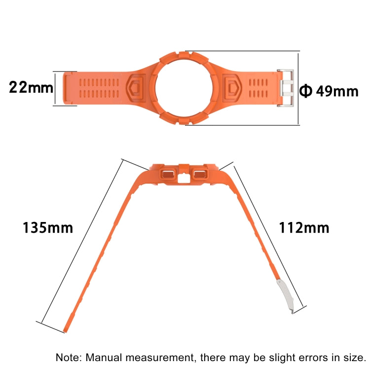 Bracelet de montre intégré en silicone, For Samsung Galaxy Watch4 Classic 46mm