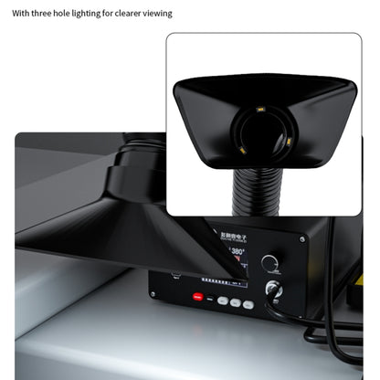 D-201 Fer à souder intelligent à température constante 2 en 1 avec outil d'absorption de fumée à souder,, US Plug, UK Plug, AU Plug, EU Plug