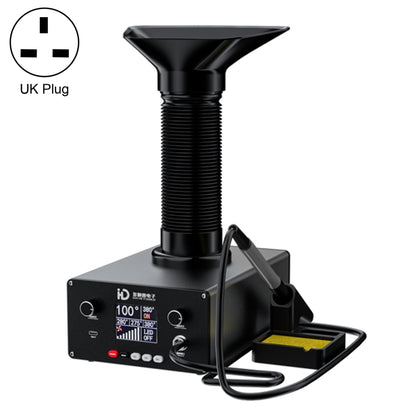 D-201 Fer à souder intelligent à température constante 2 en 1 avec outil d'absorption de fumée à souder,, US Plug, UK Plug, AU Plug, EU Plug