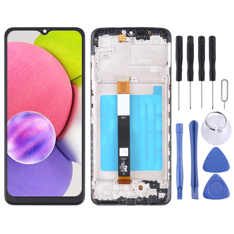 Écran LCD et ensemble complet de numériseur avec cadre, For Samsung Galaxy A03s SM-A037U US Edition, For Samsung Galaxy A02s SM-A025F, For Samsung Galaxy A03 SM-A035F, For Samsung Galaxy A03s SM-A037F, For Samsung Galaxy A03s SM-A037G/A037M            ...