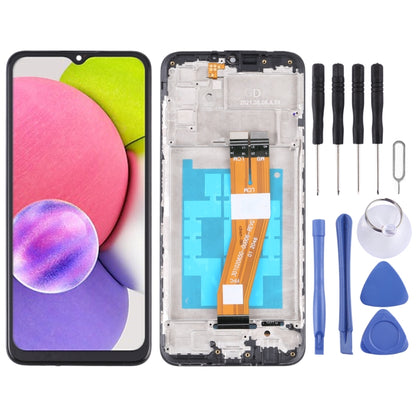 Écran LCD et ensemble complet de numériseur avec cadre, For Samsung Galaxy A03s SM-A037U US Edition, For Samsung Galaxy A02s SM-A025F, For Samsung Galaxy A03 SM-A035F, For Samsung Galaxy A03s SM-A037F, For Samsung Galaxy A03s SM-A037G/A037M            ...