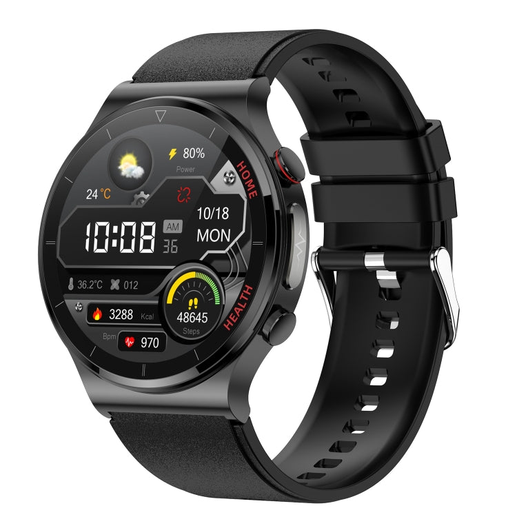 E300 1,32 pouces écran TPU bracelet de montre Smart Health Watch prend en charge la surveillance de la température corporelle, la surveillance ECG de la pression artérielle