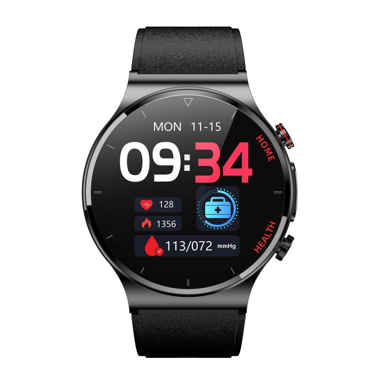 E300 1,32 pouces écran TPU bracelet de montre Smart Health Watch prend en charge la surveillance de la température corporelle, la surveillance ECG de la pression artérielle