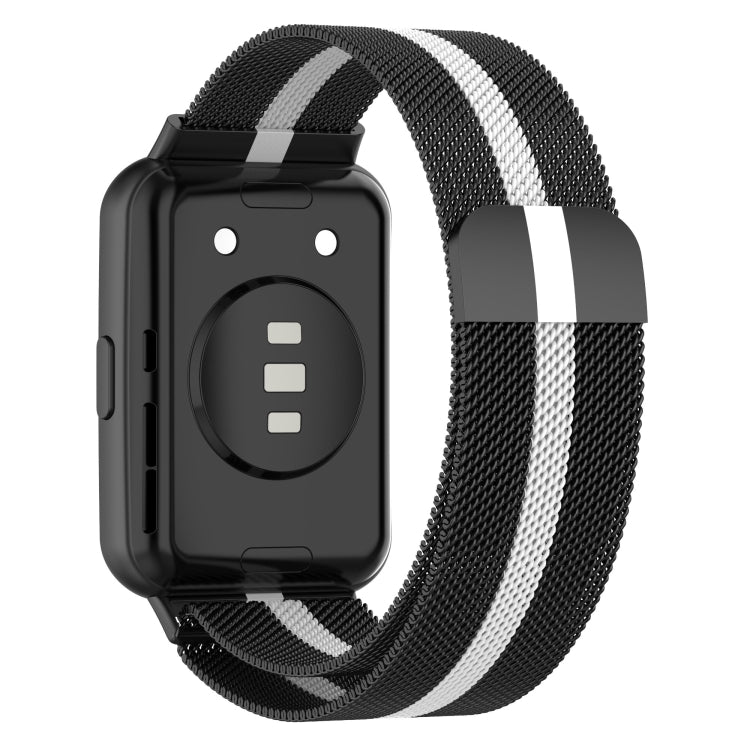 Pour Huawei Watch Fit 2 Bracelet de montre en acier inoxydable magnétique Milan