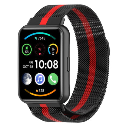 Pour Huawei Watch Fit 2 Bracelet de montre en acier inoxydable magnétique Milan