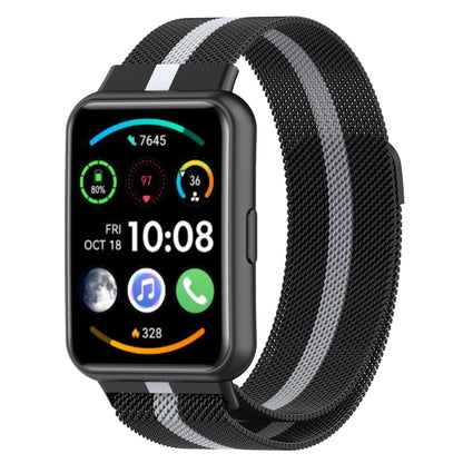 Pour Huawei Watch Fit 2 Bracelet de montre en acier inoxydable magnétique Milan