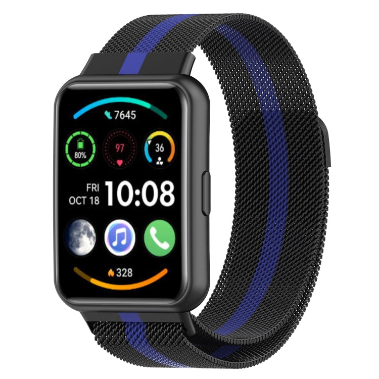 Pour Huawei Watch Fit 2 Bracelet de montre en acier inoxydable magnétique Milan