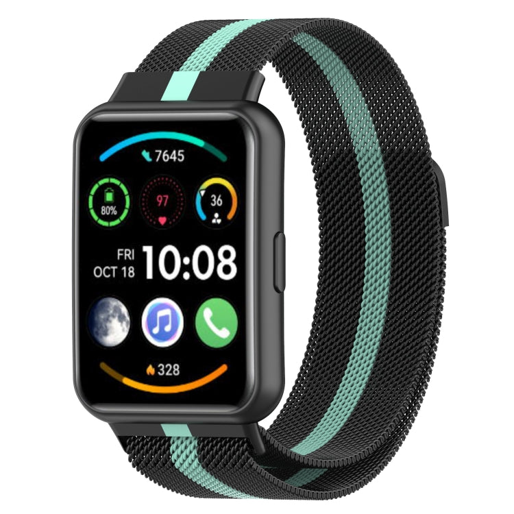 Pour Huawei Watch Fit 2 Bracelet de montre en acier inoxydable magnétique Milan