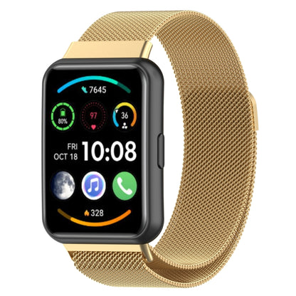 Pour Huawei Watch Fit 2 Bracelet de montre en acier inoxydable magnétique Milan
