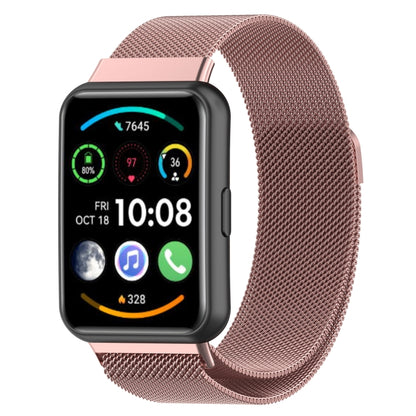 Pour Huawei Watch Fit 2 Bracelet de montre en acier inoxydable magnétique Milan