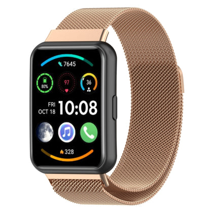 Pour Huawei Watch Fit 2 Bracelet de montre en acier inoxydable magnétique Milan