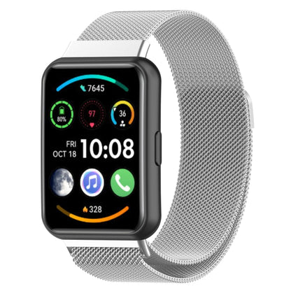 Pour Huawei Watch Fit 2 Bracelet de montre en acier inoxydable magnétique Milan
