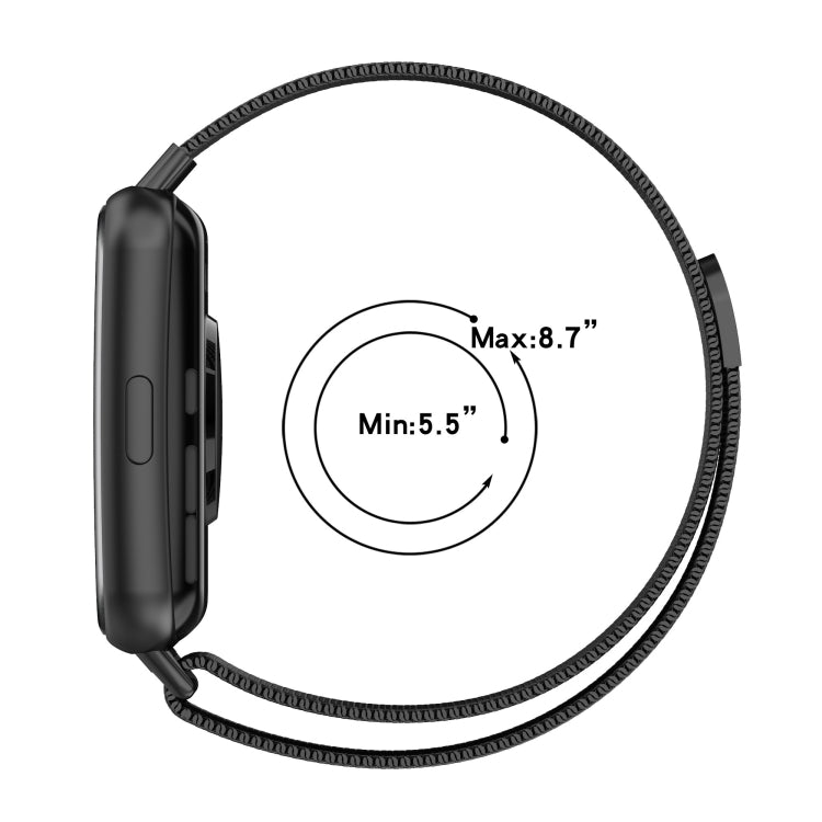 Pour Huawei Watch Fit 2 Bracelet de montre en acier inoxydable magnétique Milan