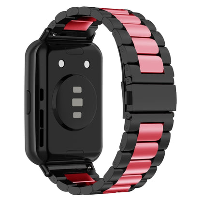 Pour Huawei Watch Fit 2 Bracelet de montre en acier inoxydable à trois perles en métal