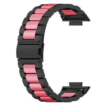 Pour Huawei Watch Fit 2 Bracelet de montre en acier inoxydable à trois perles en métal