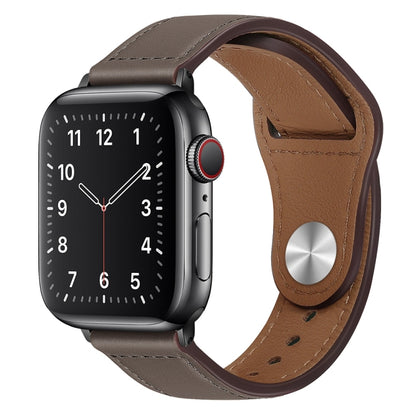 Bracelet de montre à boucle noire en cuir PU pour Apple Watch Series, 7 45mm / 6&SE&5&4 44mm / 3&2&1 42mm, 7 41mm / 6&SE&5&4 40mm / 3&2&1 38mm