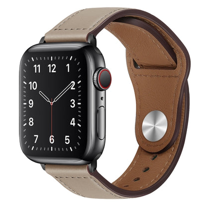 Bracelet de montre à boucle noire en cuir PU pour Apple Watch Series, 7 45mm / 6&SE&5&4 44mm / 3&2&1 42mm, 7 41mm / 6&SE&5&4 40mm / 3&2&1 38mm
