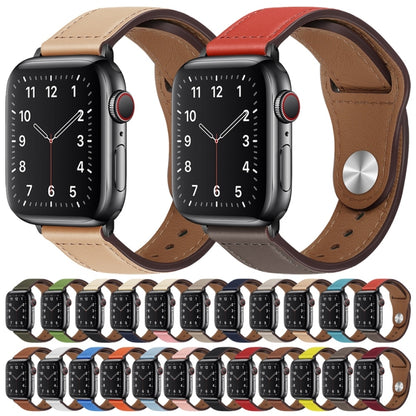 Bracelet de montre à boucle noire en cuir PU pour Apple Watch Series, 7 45mm / 6&SE&5&4 44mm / 3&2&1 42mm, 7 41mm / 6&SE&5&4 40mm / 3&2&1 38mm