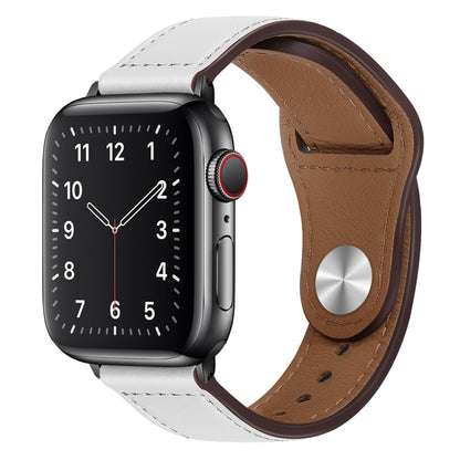 Bracelet de montre à boucle noire en cuir PU pour Apple Watch Series, 7 45mm / 6&SE&5&4 44mm / 3&2&1 42mm, 7 41mm / 6&SE&5&4 40mm / 3&2&1 38mm