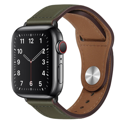 Bracelet de montre à boucle noire en cuir PU pour Apple Watch Series, 7 45mm / 6&SE&5&4 44mm / 3&2&1 42mm, 7 41mm / 6&SE&5&4 40mm / 3&2&1 38mm