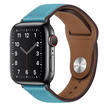 Bracelet de montre à boucle noire en cuir PU pour Apple Watch Series, 7 45mm / 6&SE&5&4 44mm / 3&2&1 42mm, 7 41mm / 6&SE&5&4 40mm / 3&2&1 38mm
