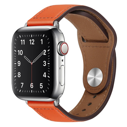 Bracelet de montre à boucle argentée en cuir PU pour la série Apple Watch, 7 45mm / 6&SE&5&4 44mm / 3&2&1 42mm, 7 41mm / 6&SE&5&4 40mm / 3&2&1 38mm