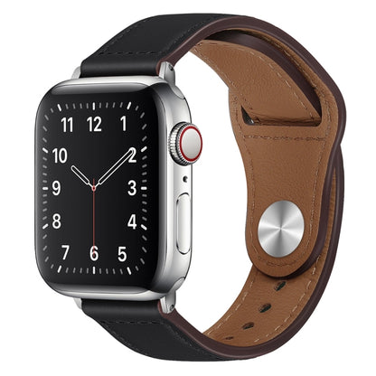 Bracelet de montre à boucle argentée en cuir PU pour la série Apple Watch, 7 45mm / 6&SE&5&4 44mm / 3&2&1 42mm, 7 41mm / 6&SE&5&4 40mm / 3&2&1 38mm