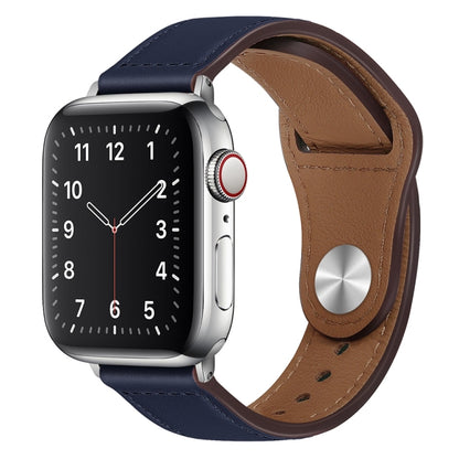 Bracelet de montre à boucle argentée en cuir PU pour la série Apple Watch, 7 45mm / 6&SE&5&4 44mm / 3&2&1 42mm, 7 41mm / 6&SE&5&4 40mm / 3&2&1 38mm