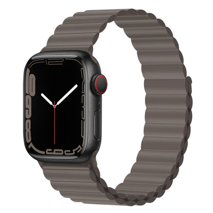 Bracelet de montre magnétique en silicone pour la série Apple Watch, 7 45mm / 6&SE&5&4 44mm / 3&2&1 42mm, 7 41mm / 6&SE&5&4 40mm / 3&2&1 38mm