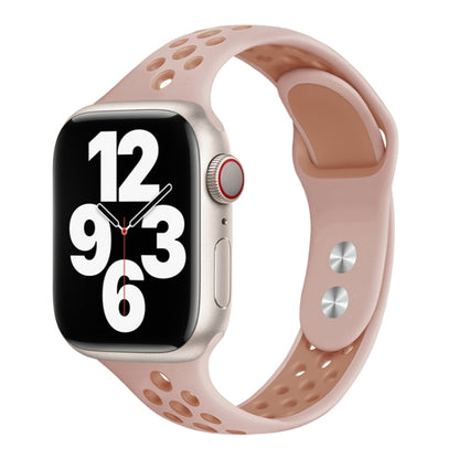 Bracelet de montre à petite taille à double clou pour la série Apple Watch, 7 45mm / 6&SE&5&4 44mm / 3&2&1 42mm, 7 41mm / 6&SE&5&4 40mm / 3&2&1 38mm