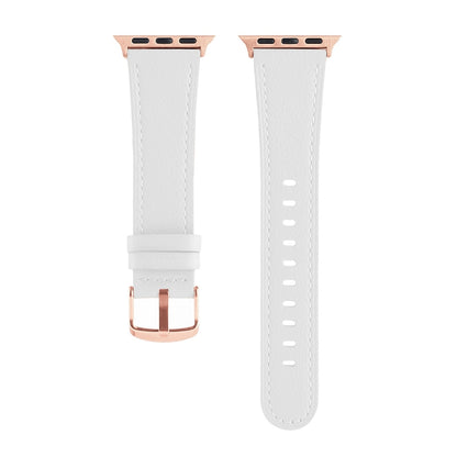Bracelet de montre universel en cuir véritable pour la série Apple Watch, 7 45mm / 6&SE&5&4 44mm / 3&2&1 42mm, 7 41mm / 6&SE&5&4 40mm / 3&2&1 38mm
