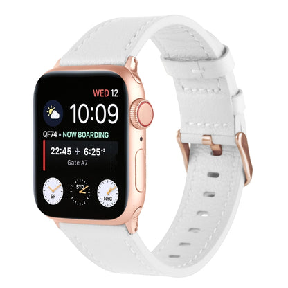 Bracelet de montre universel en cuir véritable pour la série Apple Watch, 7 45mm / 6&SE&5&4 44mm / 3&2&1 42mm, 7 41mm / 6&SE&5&4 40mm / 3&2&1 38mm