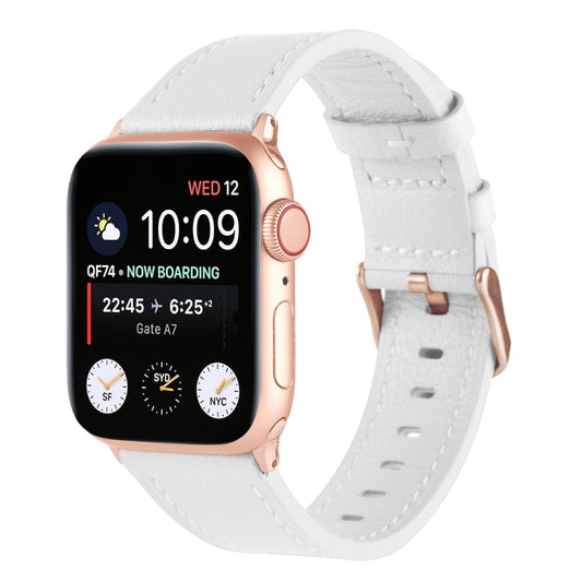 Bracelet de montre universel en cuir véritable pour la série Apple Watch, 7 45mm / 6&SE&5&4 44mm / 3&2&1 42mm, 7 41mm / 6&SE&5&4 40mm / 3&2&1 38mm