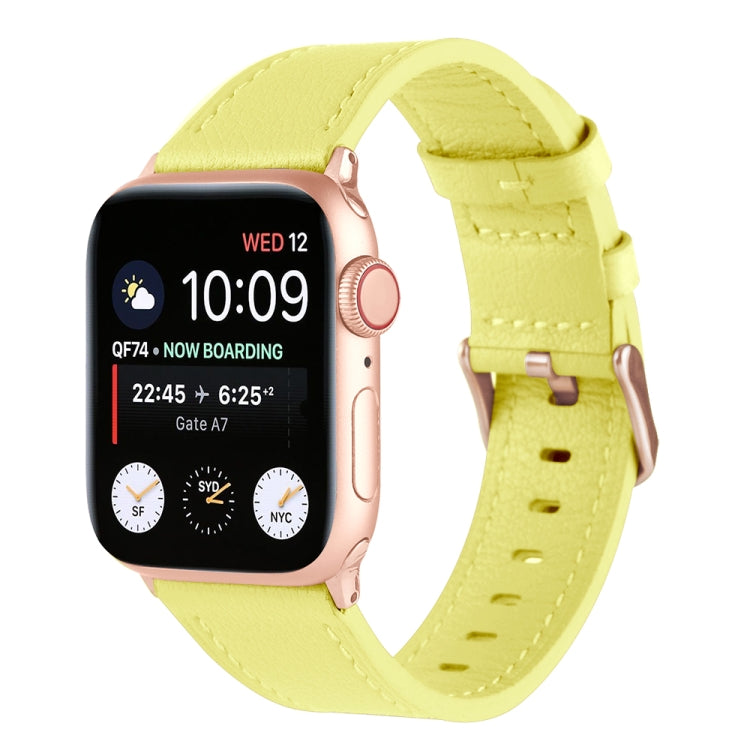 Bracelet de montre universel en cuir véritable pour la série Apple Watch, 7 45mm / 6&SE&5&4 44mm / 3&2&1 42mm, 7 41mm / 6&SE&5&4 40mm / 3&2&1 38mm