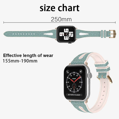 Bracelet de montre à paillettes minces pour la série Apple Watch, 7 45mm / 6&SE&5&4 44mm / 3&2&1 42mm, 7 41mm / 6&SE&5&4 40mm / 3&2&1 38mm