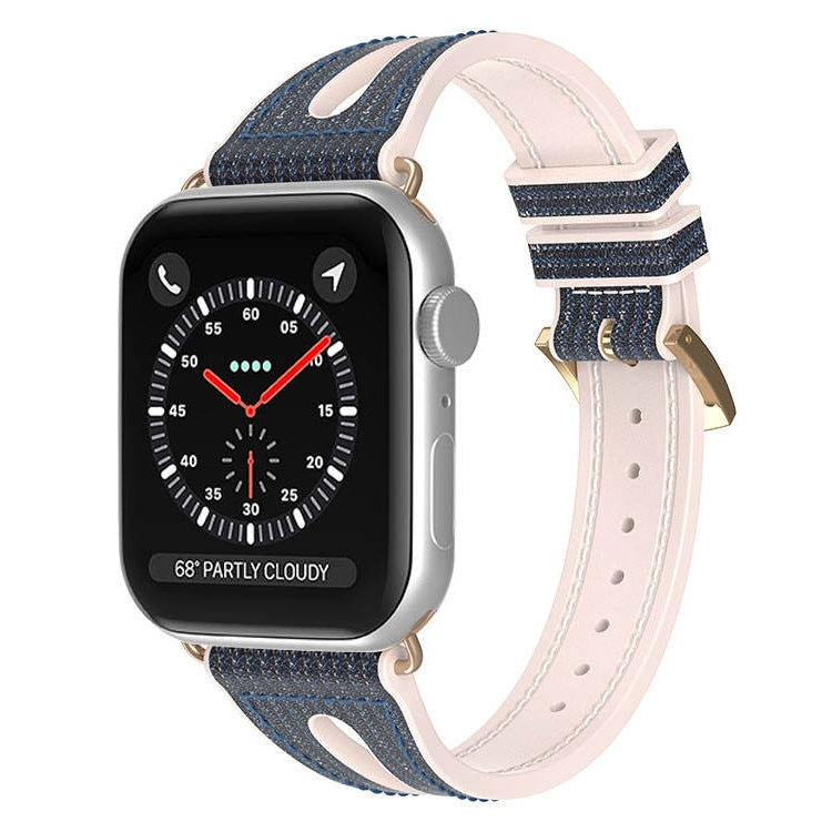 Bracelet de montre à paillettes minces pour la série Apple Watch, 7 45mm / 6&SE&5&4 44mm / 3&2&1 42mm, 7 41mm / 6&SE&5&4 40mm / 3&2&1 38mm