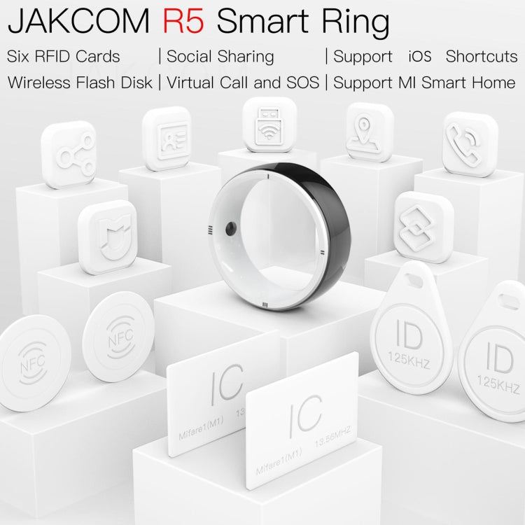 JAKCOM R5 Smart Ring Bague d'usure intelligente multifonction, S, M, L