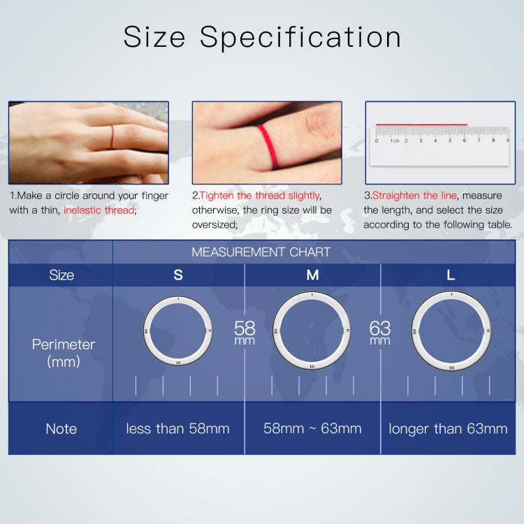 JAKCOM R5 Smart Ring Bague d'usure intelligente multifonction, S, M, L