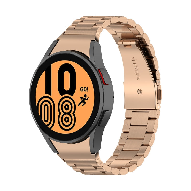 Bracelet de montre en acier à trois souches, For Samsung Galaxy Watch 5 40mm, For Samsung Galaxy Watch 5 Pro 45mm