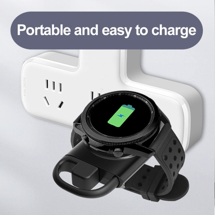 Chargeur de montre intelligent sans fil portable double USB T09-S pour la série de montres Samsung, For Samsung Watch Series