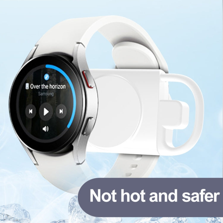 Chargeur de montre intelligent sans fil portable double USB T09-S pour la série de montres Samsung, For Samsung Watch Series