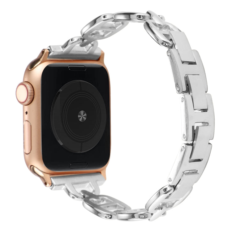 Bracelet de montre en acier pour la série Apple Watch, 7 45mm / 6&SE&5&4 44mm / 3&2&1 42mm, 7 41mm / 6&SE&5&4 40mm / 3&2&1 38mm