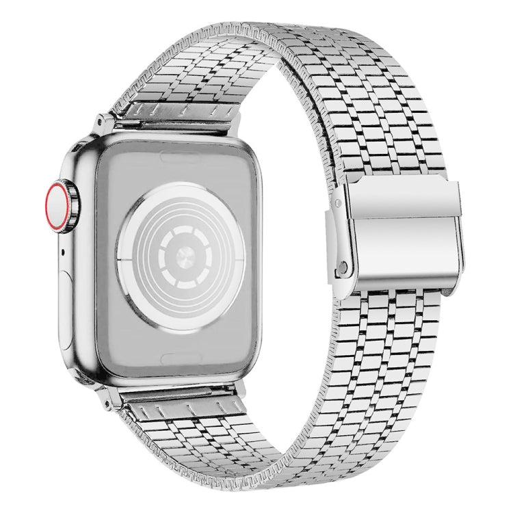 Bracelet de montre en acier pour la série Apple Watch, 7 45mm / 6&SE&5&4 44mm / 3&2&1 42mm, 7 41mm / 6&SE&5&4 40mm / 3&2&1 38mm