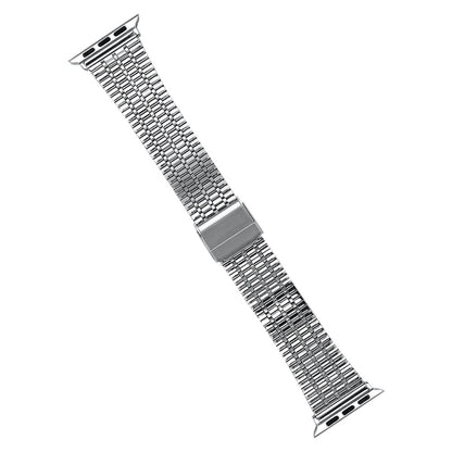 Bracelet de montre en acier pour la série Apple Watch, 7 45mm / 6&SE&5&4 44mm / 3&2&1 42mm, 7 41mm / 6&SE&5&4 40mm / 3&2&1 38mm