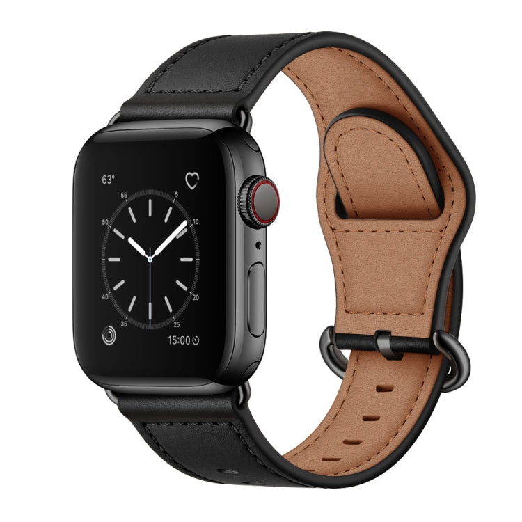 Bracelet de montre en cuir véritable pour la série Apple Watch, 7 45mm / 6&SE&5&4 44mm / 3&2&1 42mm, 7 41mm / 6&SE&5&4 40mm / 3&2&1 38mm