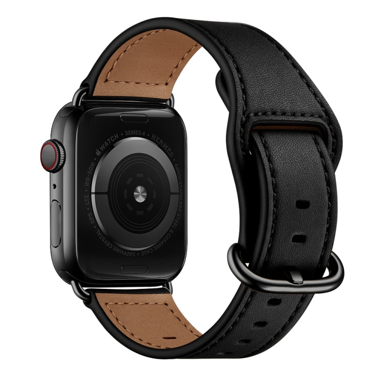 Bracelet de montre en cuir véritable pour la série Apple Watch, 7 45mm / 6&SE&5&4 44mm / 3&2&1 42mm, 7 41mm / 6&SE&5&4 40mm / 3&2&1 38mm