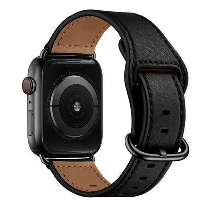 Bracelet de montre en cuir véritable pour la série Apple Watch, 7 45mm / 6&SE&5&4 44mm / 3&2&1 42mm, 7 41mm / 6&SE&5&4 40mm / 3&2&1 38mm