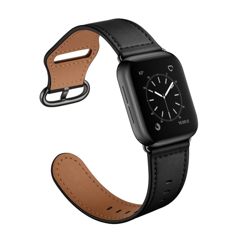 Bracelet de montre en cuir véritable pour la série Apple Watch, 7 45mm / 6&SE&5&4 44mm / 3&2&1 42mm, 7 41mm / 6&SE&5&4 40mm / 3&2&1 38mm